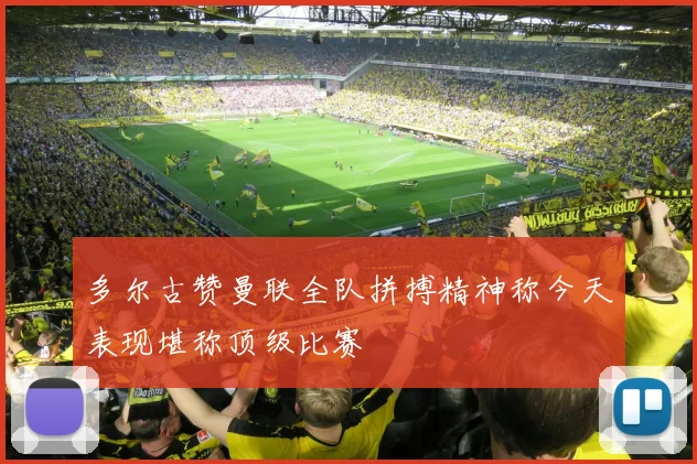 多尔古赞曼联全队拼搏精神称今天表现堪称顶级比赛